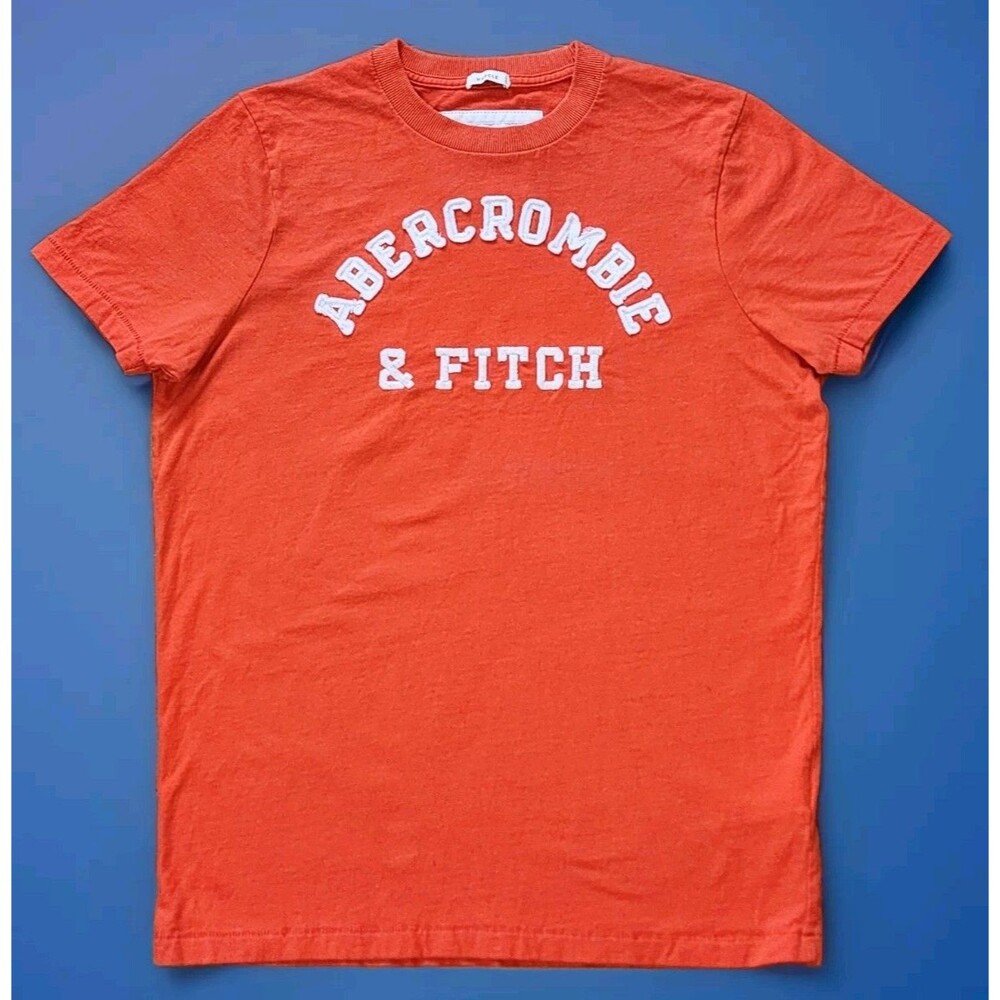 Vintage Y2K Abercrombie & Fitch Muscle Tee | Orange | Size Large